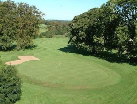 The par 4, 'Yew Turn' 18th hole