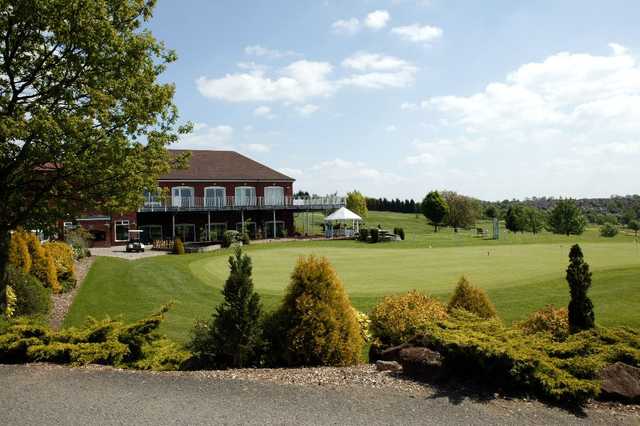 Hotel view from the golf course