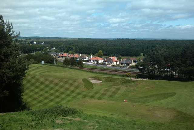 Tough tee shot downhill