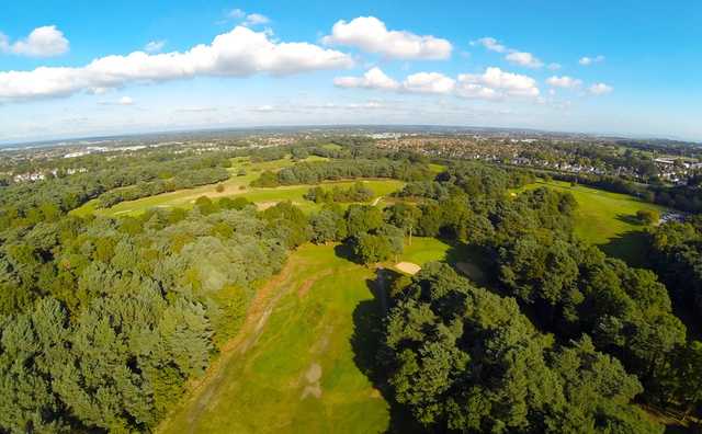 A birdseye view of the Queens Park Golf Course