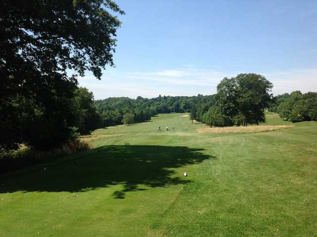 View from the tee of the 16th hole at Selsdon Park Golf Club