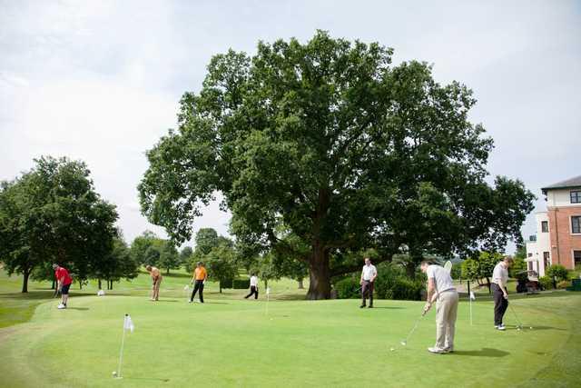 Putting green at Puckrup Hall Golf Club