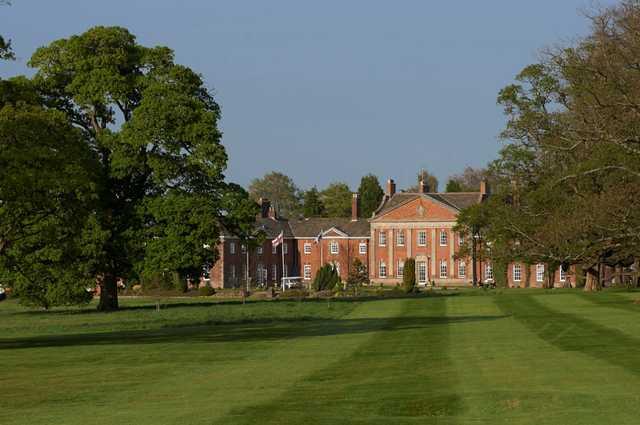 Mottram Hall overlooking the 18th green