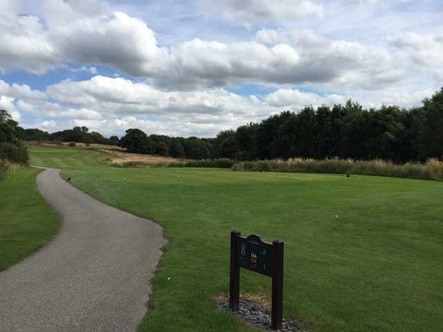 The 8th hole of Hollins Hall Golf Course