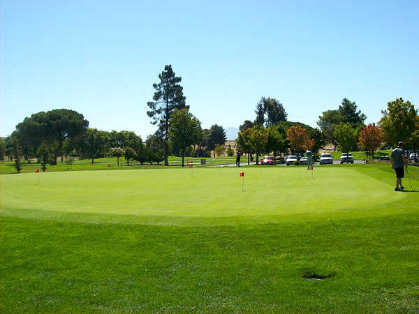 A view of the practice area at Diablo Creek Golf Course