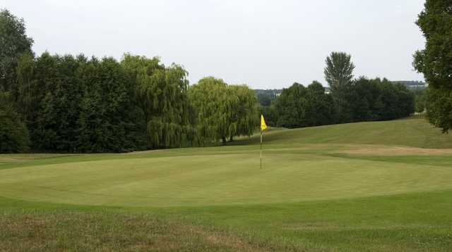 A look at the 6th green on the Castle Course at Cainhoe Wood.