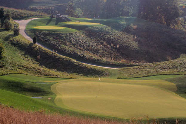 A view of the 13th hole at Virginian Golf Club