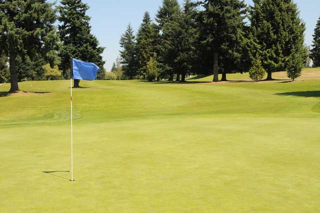 View from a green at Allenmore Golf Course