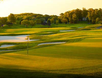 A view of the 9th hole at Glenmoor Country Club