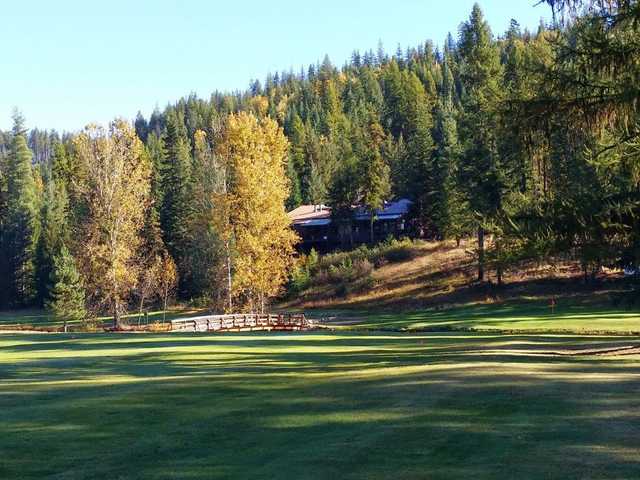 View of the second hole at Priest Lake Golf Club