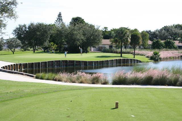 View of the 4th green from The Bridges at Springtree Golf Club