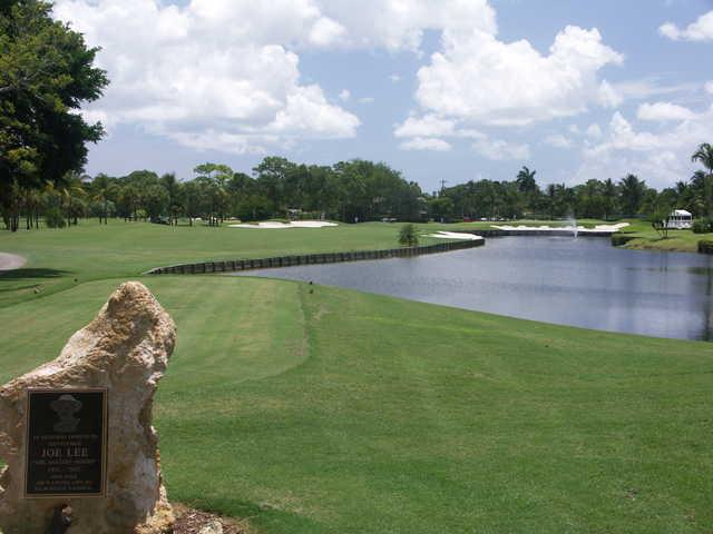 View from the 18th tee at Palm Beach National Golf Course