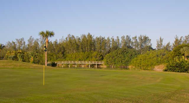 View from a green at Sanibel Island Golf Club