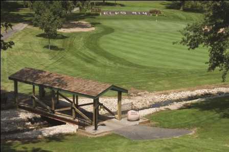 A view of a bridge at Lincoln Elks Golf Club
