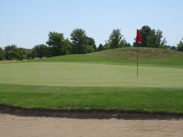 A view of a hole at Meadowview Golf Course