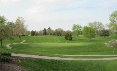 A view of hole #18 at Pekin Country Club