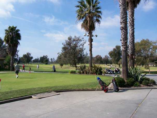 A green view from David L. Baker Golf Course.