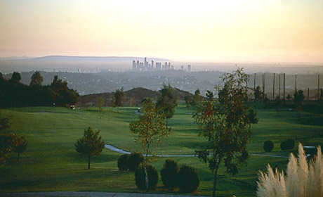 A view from Scholl Canyon Golf & Tennis Club