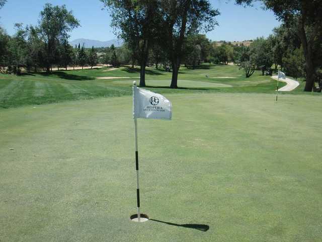 A view from Hesperia Golf & Country Club with narrow path in background