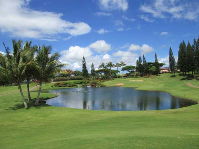 View from the 17th tee box at Waikele Country Club