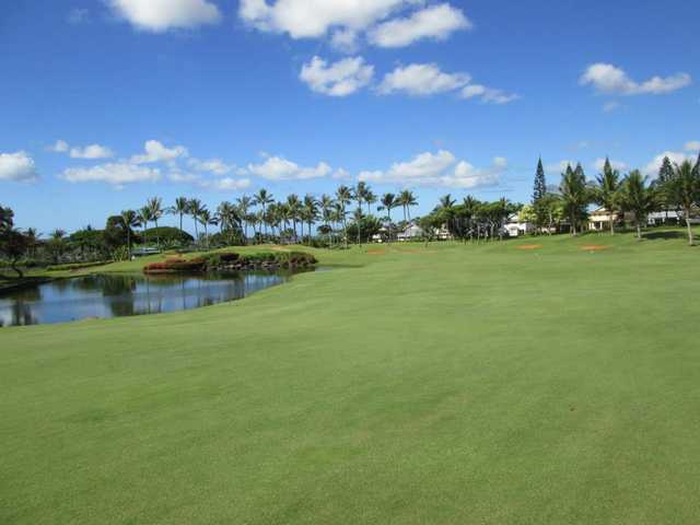View of the 4th fairway and green at Waikele Country Club