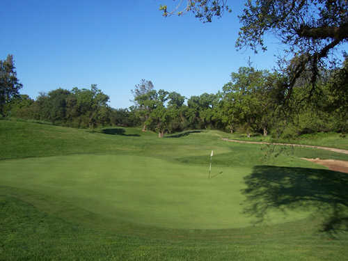 A view of the 11th green at Castle Oaks Golf Club