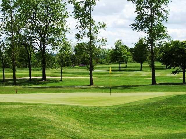 A view of a green from Royal Oaks Golf Club