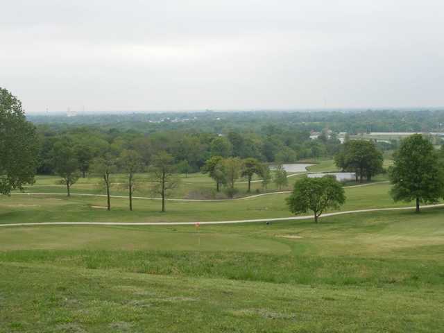 A view of a green at Hillcrest Golf Course