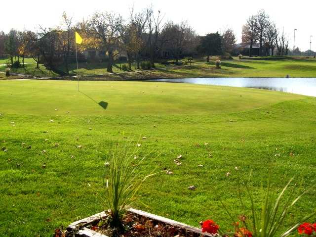 A view of a green at Garnett Country Club