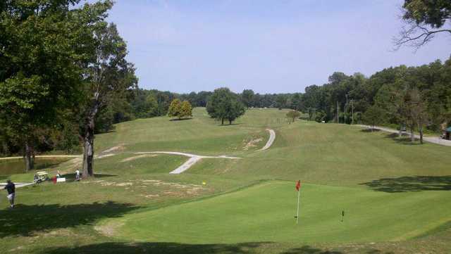A view of a green at Stearns Heritage Golf Course