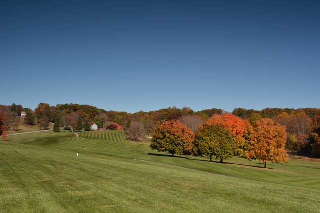 A view of fairway #9 at Winters Run Golf Club