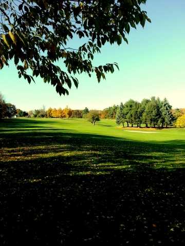 A view of fairway #9 at Blandford Club