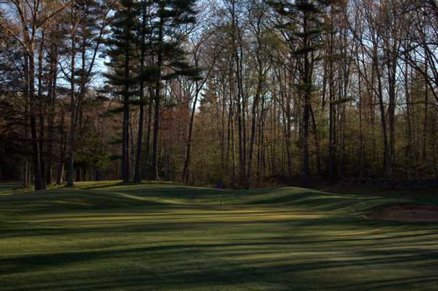 A view of the 1st green at Quail Hollow Country Club