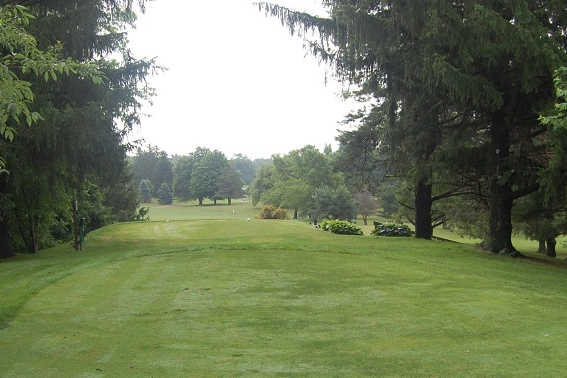 A view from a tee at Woodlawn Golf Club