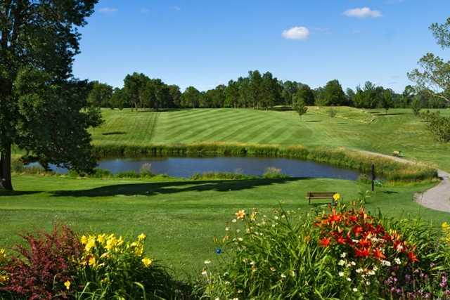 A view from a tee at Atikwa Golf Club from Arrowwood Resort