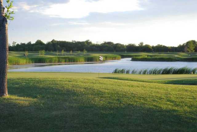 A view of a hole at Valley Golf Course