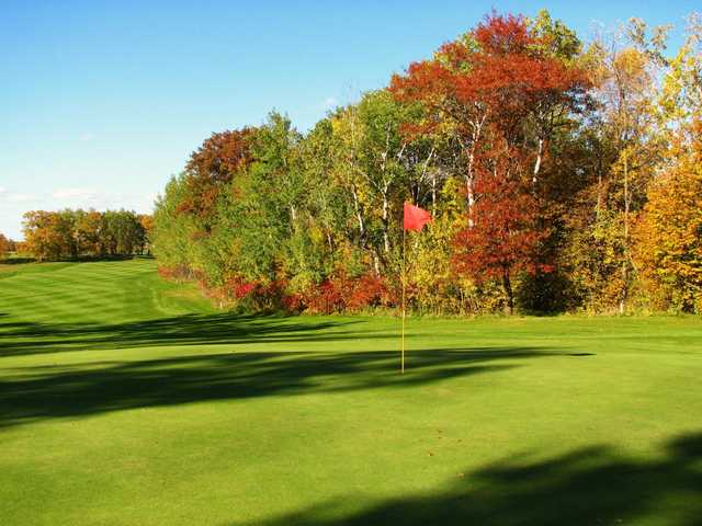 A fall view of hole #2 at Lake Miltona Golf Club