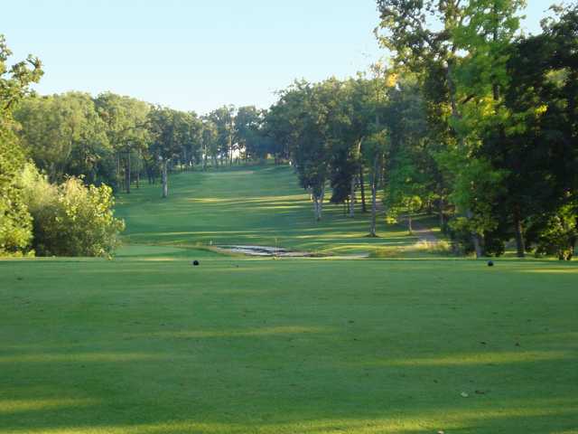 A view of green #16 at Foxford Hills Golf Club