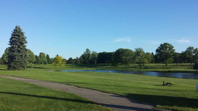 A view of fairway #18 at Ironwood Golf Course