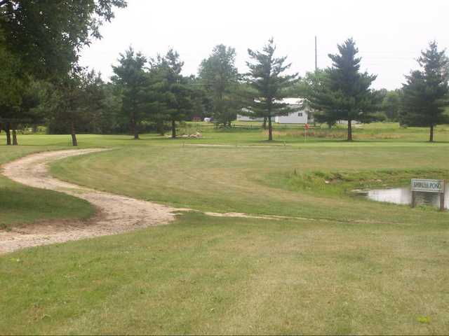 A view of hole #6 at Willow Tree Golf Course