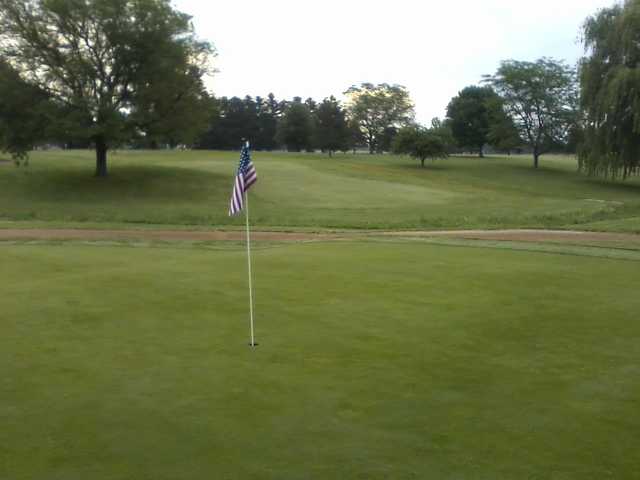 A view of hole #18 at Portland Country Club