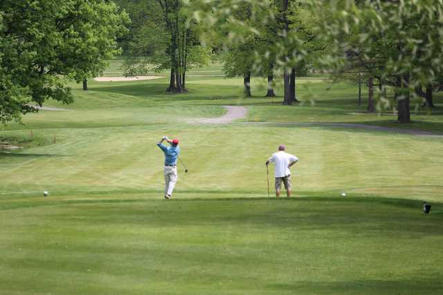 A view from a tee at Stony Creek Golf Course