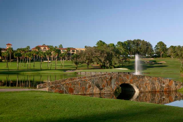 View from no. 8 ("Island Green") on El Campeon Course at Mission Inn