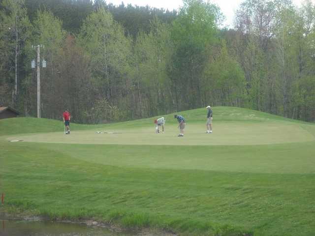 A view of a green at Cloquet Country Club