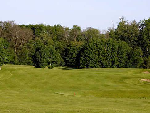 A view of the 9th green at Pezhekee National Golf Course
