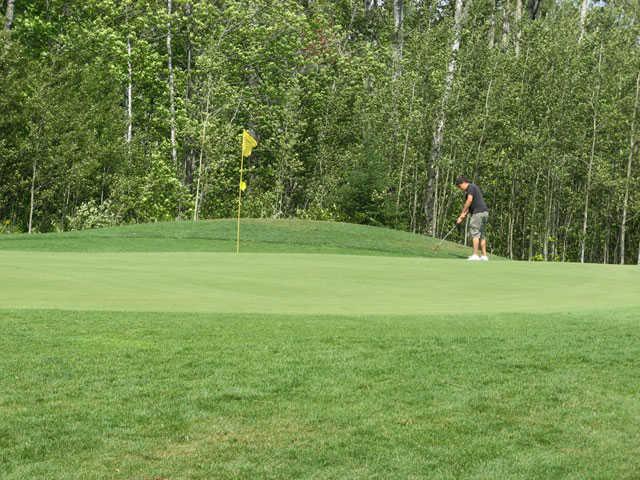 A view of green #1 at Gunflint Hills Golf Club