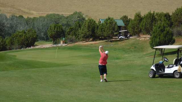 A view of the 4th hole at The Hideout Golf Club.