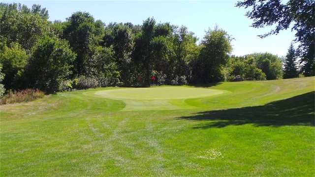 A view of the 5th green at Jackson Golf Club
