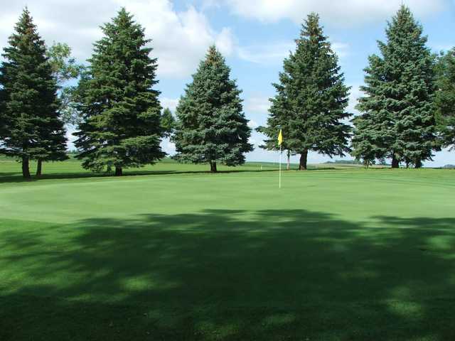 A view of the 7th green at Loon Lake Golf Course