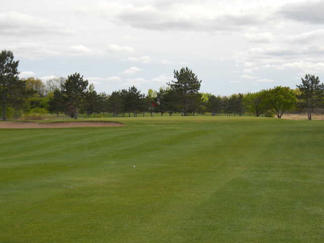 A view of hole #1 at Pine City Country Club